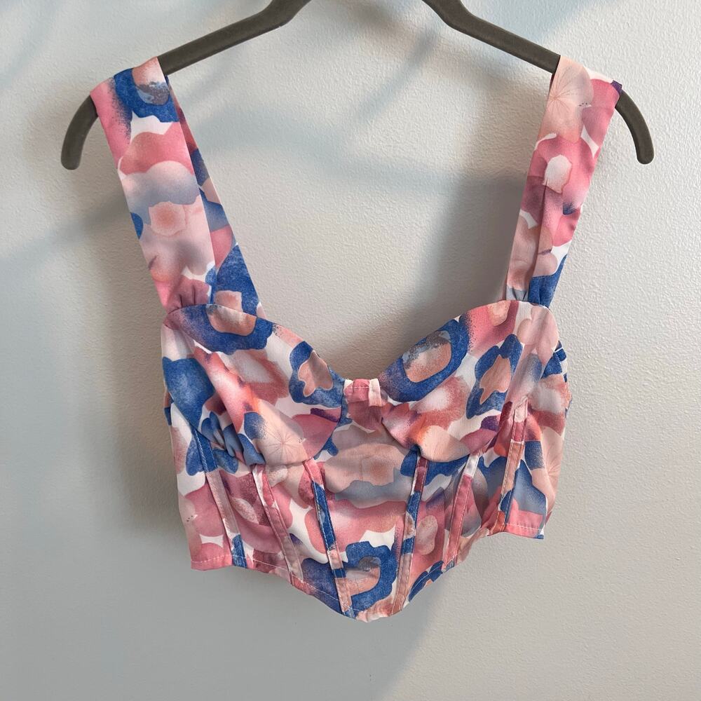 Cider Refreshing Summer Corset Crop Top Size M